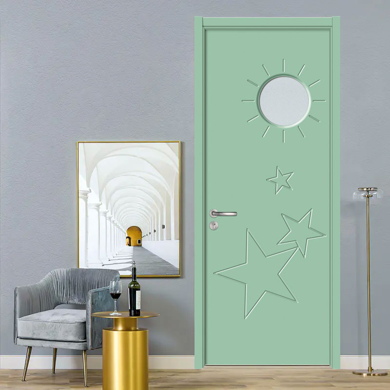 Cửa phòng nội thất PVC MDF hoạt hình GA20-113